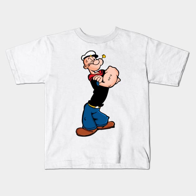 popeye Kids T-Shirt by randycathryn